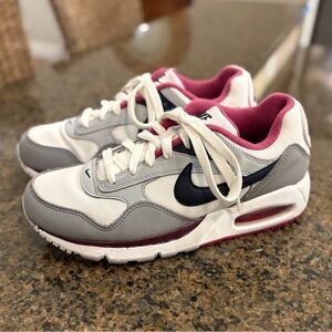 Nike Air Max Women’s Size 8 gray, white, and maroon running shoes